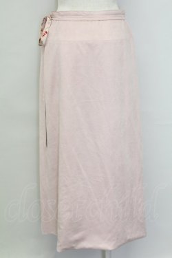 画像2: INGEBORG / 裏地手書きお花総柄巻きスカート  ピンク T-25-11-15-042-LO-SK-SA-ZT