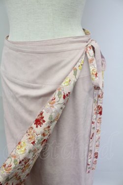 画像3: INGEBORG / 裏地手書きお花総柄巻きスカート  ピンク T-25-11-15-042-LO-SK-SA-ZT