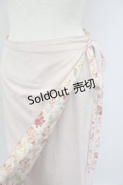 画像3: INGEBORG / 裏地手書きお花総柄巻きスカート  ピンク T-25-11-15-042-LO-SK-SA-ZI