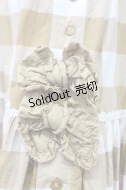 画像4: PINK HOUSE / ギンガムチェックスカート  ブラウンＸ白 T-25-11-15-043-LO-SK-SA-ZI