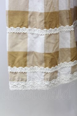 画像5: PINK HOUSE / ギンガムチェックスカート  ブラウンＸ白 T-25-11-15-043-LO-SK-SA-ZT