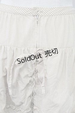 画像3: PINK HOUSE / ギンガムチェック3段フリルスカート  ブラウンＸ白 T-25-11-15-044-LO-SK-SA-ZT