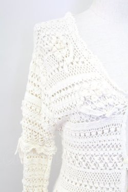 画像3: PINK HOUSE / 鈴蘭モチーフ付きカーディガン  アイボリー T-25-11-15-005-LO-TO-SA-ZT