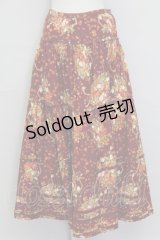 PINK HOUSE / いちごバスケット柄スカート  ボルドー T-25-11-15-047-LO-SK-SA-ZI