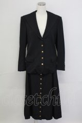 PINK HOUSE / 4つボタンジャケット&スカートセットアップ  黒 T-25-11-15-049-LO-OP-SA-ZI