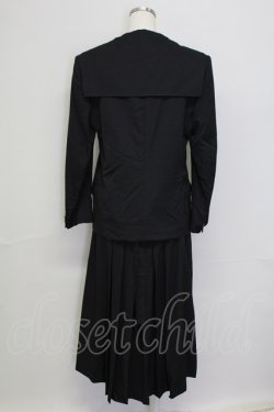 画像2: PINK HOUSE / 4つボタンジャケット&スカートセットアップ  黒 T-25-11-15-049-LO-OP-SA-ZT