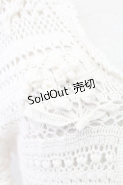 画像4: PINK HOUSE / 鈴蘭モチーフ付きカーディガン  アイボリー T-25-11-15-005-LO-TO-SA-ZI