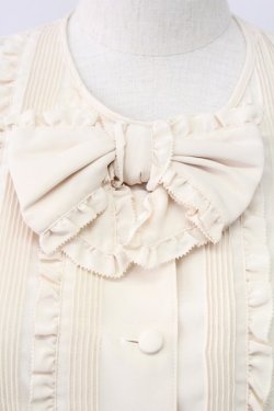 画像4: INGEBORG / ピンタックピコフリル長袖ブラウス  アイボリー T-25-11-15-006-LO-BL-SA-ZT