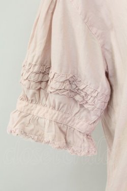 画像3: PINK HOUSE / リボン&ピンタック半袖ブラウス  ピンク T-25-11-15-007-LO-BL-SA-ZT