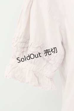 画像3: PINK HOUSE / リボン&ピンタック半袖ブラウス  ピンク T-25-11-15-007-LO-BL-SA-ZT240