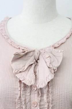 画像4: PINK HOUSE / リボン&ピンタック半袖ブラウス  ピンク T-25-11-15-007-LO-BL-SA-ZT