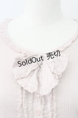画像4: PINK HOUSE / リボン&ピンタック半袖ブラウス  ピンク T-25-11-15-007-LO-BL-SA-ZT240