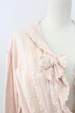 画像3: PINK HOUSE / セーラー襟ピンタックフリルオーバーブラウス  ピンク T-25-11-15-008-LO-BL-SA-ZT