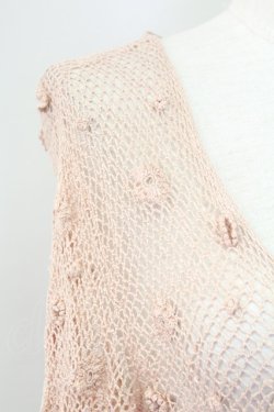 画像3: PINK HOUSE / フラワー透かし半袖カーディガン  ピンク T-25-11-15-010-LO-TO-SA-ZT