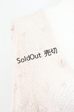 画像3: PINK HOUSE / フラワー透かし半袖カーディガン  ピンク T-25-11-15-010-LO-TO-SA-ZI