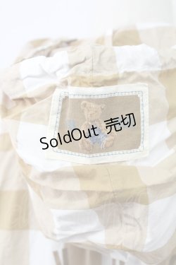 画像3: PINK HOUSE / ギンガムチェックフードシャツ L ブラウンＸ白 T-25-11-15-012-LO-BL-SA-ZI