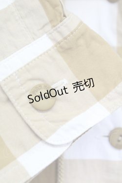 画像5: PINK HOUSE / ギンガムチェックフードシャツ L ブラウンＸ白 T-25-11-15-012-LO-BL-SA-ZI