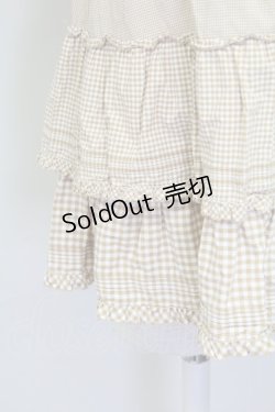 画像4: PINK HOUSE / ギンガムチェックリボンノースリーブブラウス  ブラウンＸ白 T-25-11-15-013-LO-BL-SA-ZT