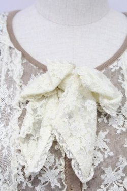 画像5: PINK HOUSE / レース襟付きカーディガン  ブラウン T-25-11-15-015-LO-TO-SA-ZT