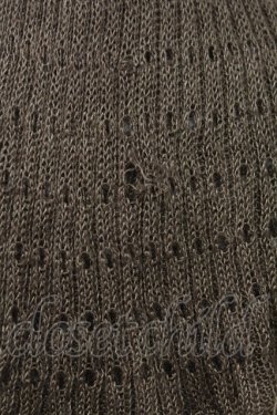 画像6: INGEBORG / ケープ風襟半袖ニットカーディガン  ブラウン T-25-11-15-016-LO-TO-SA-ZT