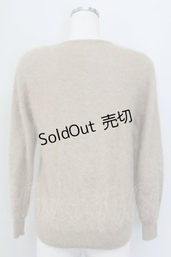 画像2: PINK HOUSE / パール&リボンデザインニットカーディガン  ブラウン T-25-11-15-017-LO-TO-SA-ZI