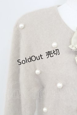 画像3: PINK HOUSE / パール&リボンデザインニットカーディガン  ブラウン T-25-11-15-017-LO-TO-SA-ZI
