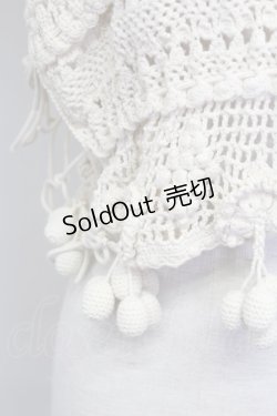 画像4: PINK HOUSE / ぶどうモチーフノースリーブニットトップス  アイボリー T-25-11-15-002-LO-TO-SA-ZT