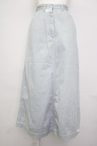 PINK HOUSE / ロゴptチノスカート M サックス T-25-11-20-033-LO-SK-SA-ZT438