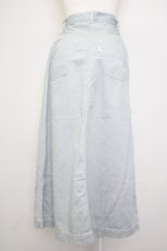 画像2: 【SALE】PINK HOUSE / ロゴptチノスカート M サックス T-25-11-20-033-LO-SK-SA-ZT438 (2)