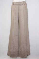 INGEBORG / 裾折り返しパンツ L ブラウン T-25-11-20-034-LO-PA-SA-ZT438