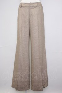 INGEBORG / 裾折り返しパンツ L ブラウン T-25-11-20-034-LO-PA-SA-ZT438