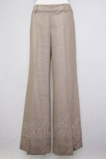 画像1: 【SALE】INGEBORG / 裾折り返しパンツ L ブラウン T-25-11-20-034-LO-PA-SA-ZT438 (1)