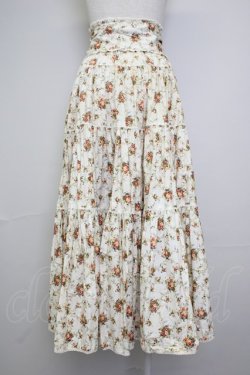 画像2: PINK HOUSE / フラワーブーケ総柄スカート(サッシュベルト付き)  生成り T-25-11-20-004-LO-SK-AS-ZT