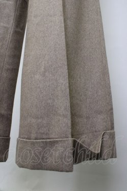 画像4: INGEBORG / 裾折り返しパンツ L ブラウン T-25-11-20-034-LO-PA-SA-ZT