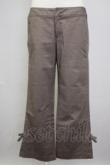 INGEBORG / 裾リボンパンツ L ブラウン T-25-11-20-036-LO-PA-SA-ZT438