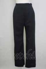 INGEBORG / プレーンスラックス S ブラック T-25-11-20-037-LO-PA-SA-ZT438