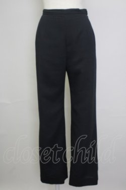 画像1: INGEBORG / プレーンスラックス S ブラック T-25-11-20-037-LO-PA-SA-ZT