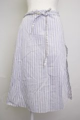 PINK HOUSE / ストライプ巻きスカート  ブルーストライプ T-25-11-20-006-LO-SK-SA-ZT417