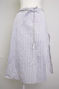 画像1: PINK HOUSE / ストライプ巻きスカート  ブルーストライプ T-25-11-20-006-LO-SK-SA-ZT