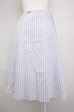 画像2: PINK HOUSE / ストライプ巻きスカート  ブルーストライプ T-25-11-20-006-LO-SK-SA-ZT