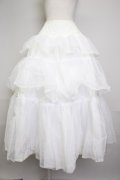 WONDERFUL WORLD / 別珍半袖ボリュームドレス&アンダースカートセット  ホワイト T-25-11-20-007-LO-OP-SA-ZT