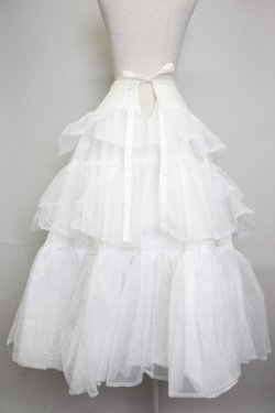 画像2: WONDERFUL WORLD / 別珍半袖ボリュームドレス&アンダースカートセット  ホワイト T-25-11-20-007-LO-OP-SA-ZT