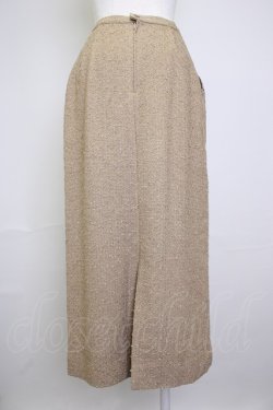 画像2: INGEBORG / はしごリボンツイードロングスカート M ベージュ T-25-11-20-008-LO-SK-IG-ZT