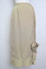 INGEBORG / 裾リボンスカート  ブラウン T-25-11-20-010-LO-SK-SA-ZT417