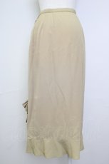 画像2: 【SALE】INGEBORG / 裾リボンスカート  ブラウン T-25-11-20-010-LO-SK-SA-ZT417 (2)