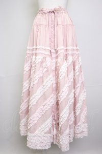 PINK HOUSE / 配色フリルローンスカート  ピンク T-25-11-20-012-LO-SK-SA-ZT417
