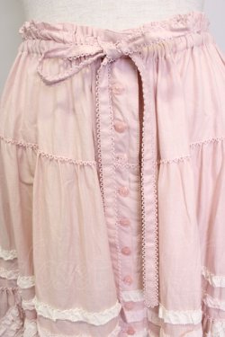 画像3: PINK HOUSE / 配色フリルローンスカート  ピンク T-25-11-20-012-LO-SK-SA-ZT