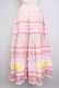 画像2: PINK HOUSE / レモンケーキパッチワークスカート  ピンク T-25-11-20-013-LO-OP-SA-ZT (2)