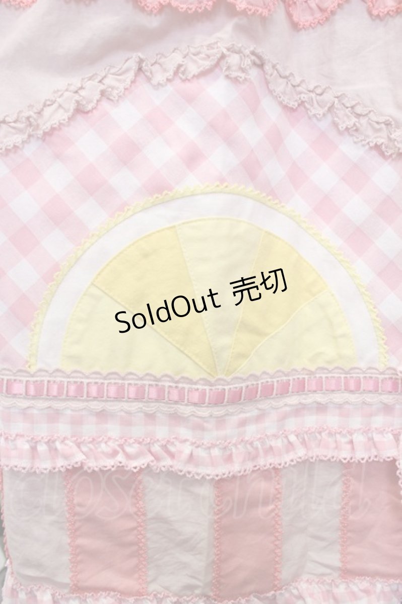 画像3: PINK HOUSE / レモンケーキパッチワークスカート  ピンク T-25-11-20-013-LO-OP-SA-ZT416 (3)