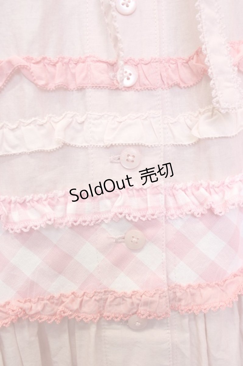 画像4: PINK HOUSE / レモンケーキパッチワークスカート  ピンク T-25-11-20-013-LO-OP-SA-ZT416 (4)